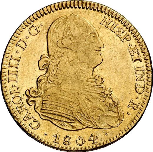 Obverse 4 Escudos 1804 Mo TH - Gold Coin Value - Mexico, Charles IV