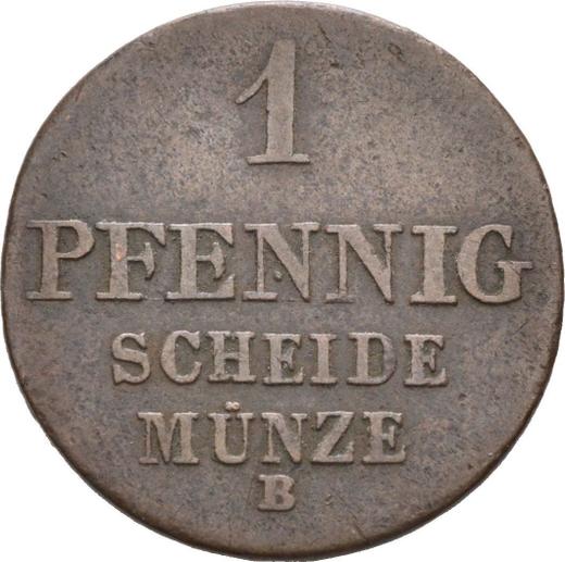 Reverse 1 Pfennig 1838 B - Coin Value - Hanover, Ernest Augustus