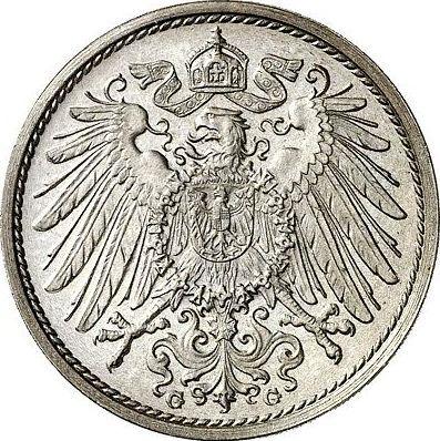 Reverso 10 Pfennige 1914 G "Tipo 1890-1916" - valor de la moneda - Alemania, Imperio alemán