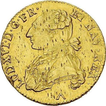 Obverse Double Louis d'Or 1780 W - Gold Coin Value - France, Louis XVI
