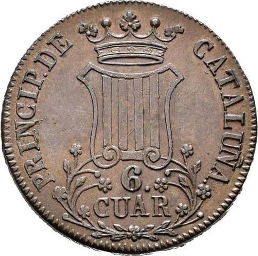 Reverse 6 Cuartos 1836 "Catalonia" -  Coin Value - Spain, Isabella II
