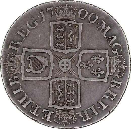 Rewers monety - 1 szeląg 1709 "Trzeci typ portretu" - cena srebrnej monety - Wielka Brytania, Anna