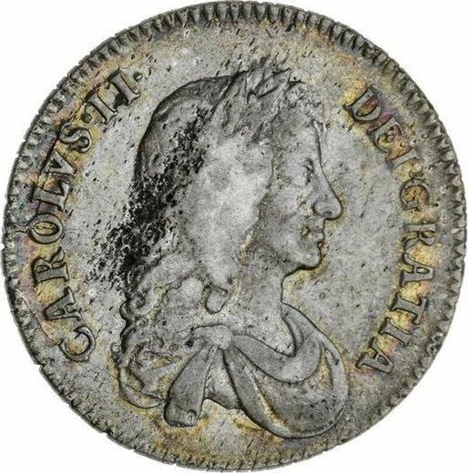 Obverse Shilling 1668 "First laureated bust" - Silver Coin Value - United Kingdom, Charles II