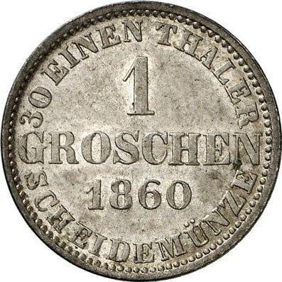 Reverse Groschen 1860 B - Silver Coin Value - Hanover, George V