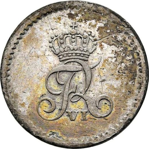 Аверс монеты - 8 шиллингов 1819 года IFF - цена серебряной монеты - Шлезвиг-Гольштейн, Фредерик VI