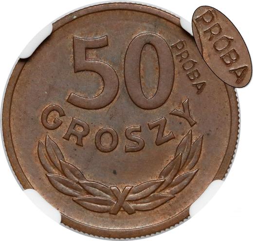 Reverse Pattern 50 Groszy 1949 Copper - Coin Value - Poland, Peoples Republic
