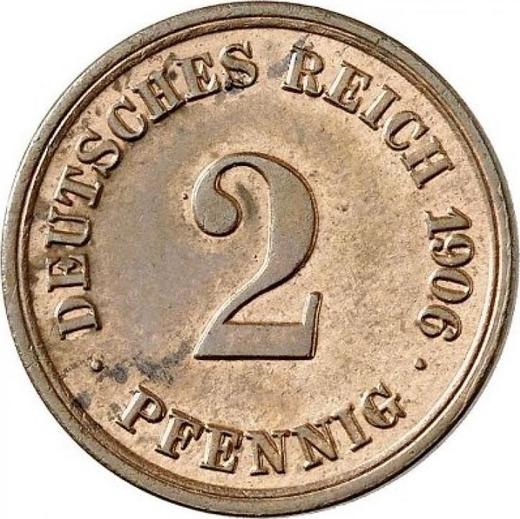 Obverse 2 Pfennig 1906 F "Type 1904-1916" - Coin Value - Germany, German Empire