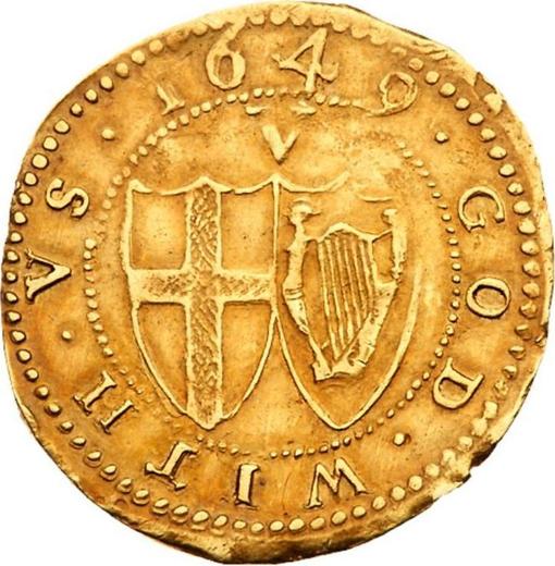 Reverso 1 Corona 1649 "Tipo 1649-1660" - valor de la moneda de oro - Gran Bretaña, Mancomunidad