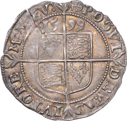Reverse Sixpence 1599 "Sixth issue" - Silver Coin Value - United Kingdom, Elizabeth I