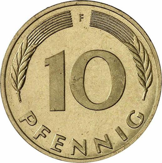 Obverse 10 Pfennig 1987 F - Coin Value - Germany, FRG