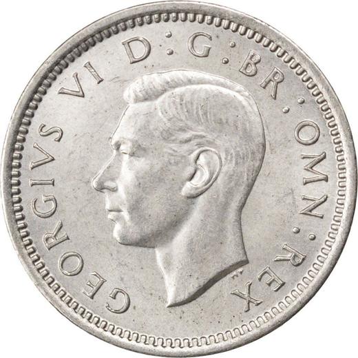 Avers 3 Pence 1939 HP "Typ 1937-1945" - Silbermünze Wert - Großbritannien, Georg VI