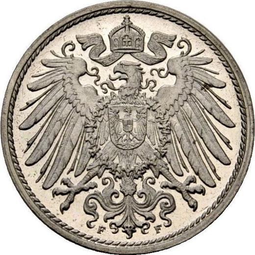 Reverse 10 Pfennig 1909 F "Type 1890-1916" -  Coin Value - Germany, German Empire