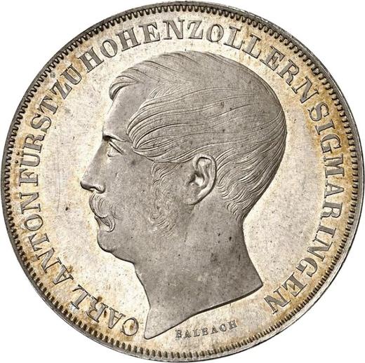 Obverse 2 Gulden 1849 - Silver Coin Value - Hohenzollern-Sigmaringen, Karl Anton