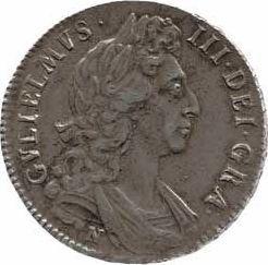 Obverse Halfcrown 1696 N "Large Shields" - Silver Coin Value - United Kingdom, William III