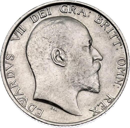 Obverse Shilling 1910 - Silver Coin Value - United Kingdom, Edward VII