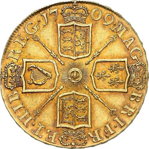 Reverse Five guineas 1709 "Post Union" - Gold Coin Value - United Kingdom, Anne
