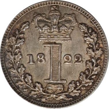 Reverse Penny 1822 "Maundy" - Silver Coin Value - United Kingdom, George IV