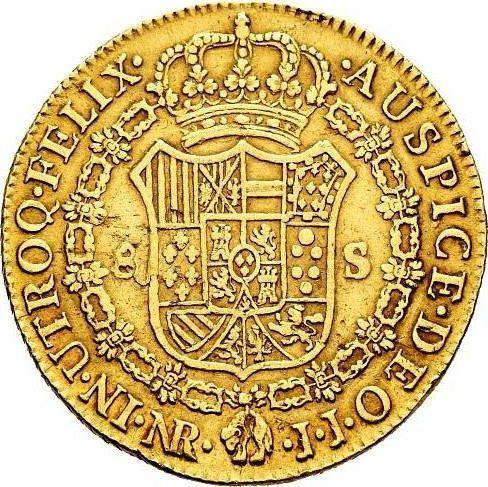 Reverse 8 Escudos 1799 NR JJ - Gold Coin Value - Colombia, Charles IV