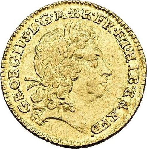 Avers 1/2 Guinee 1722 "Erste gelauerte Büste" - Goldmünze Wert - Großbritannien, Georg I