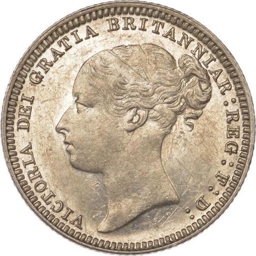 Avers 6 Pence 1880 - Silbermünze Wert - Großbritannien, Victoria