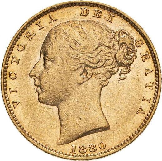 Obverse Sovereign 1880 M WW "Coat of arms" - Gold Coin Value - Australia, Victoria