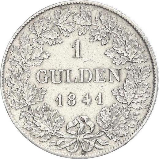 Reverse Gulden 1841 - Silver Coin Value - Nassau, Adolphe