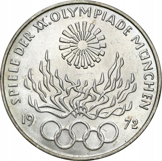 Avers 10 Mark 1972 D "Olympischen Spiele" - Silbermünze Wert - Deutschland, BRD