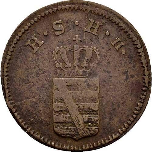 Obverse 1 Pfennig 1826 -  Coin Value - Saxe-Hildburghausen, Frederick