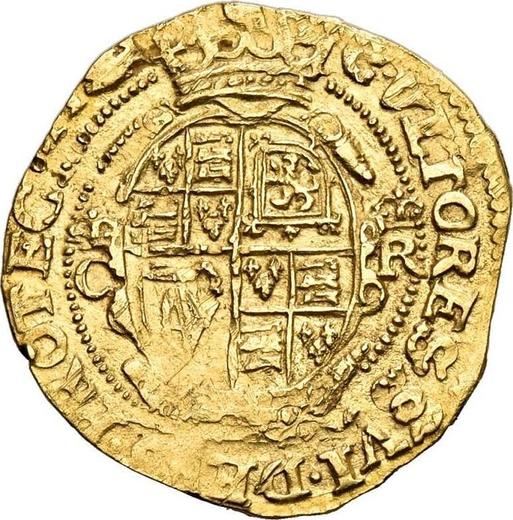 Реверс монеты - 1 крона без года (1625-1649) "Четвёртый бюст" - цена золотой монеты - Великобритания, Карл I