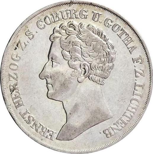 Awers monety - 20 krajcarow 1834 - cena srebrnej monety - Saksonia-Coburg-Gotha, Ernest I