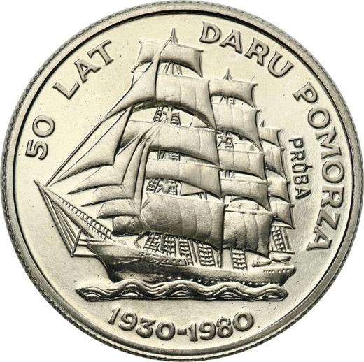 Revers Probe 20 Zlotych 1980 MW "Segelschulschiff „Dar Pomorza“" Nickel - Münze Wert - Polen, Volksrepublik Polen