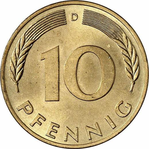 Obverse 10 Pfennig 1976 D - Coin Value - Germany, FRG
