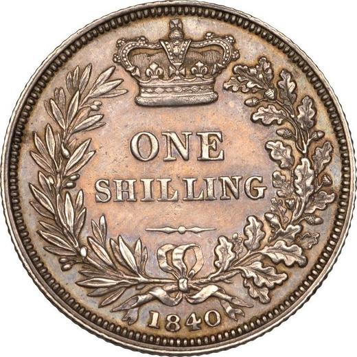 Reverse Shilling 1840 - Silver Coin Value - United Kingdom, Victoria