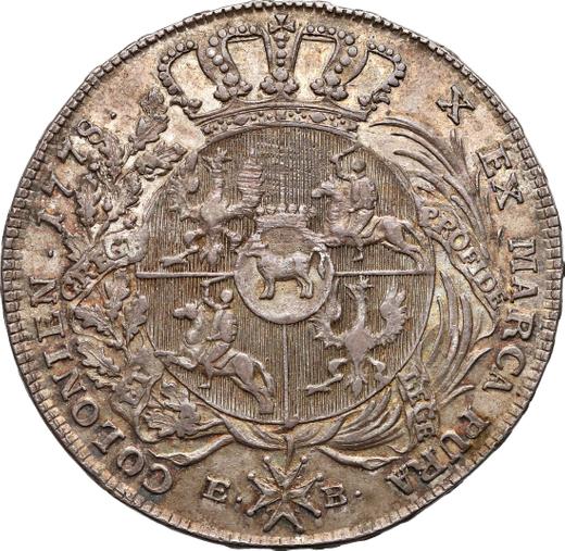 Reverse Thaler 1778 EB LITH - Silver Coin Value - Poland, Stanislaus II Augustus