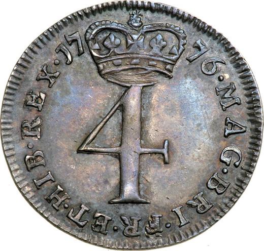 Reverse Fourpence (Groat) 1776 - Silver Coin Value - United Kingdom, George III