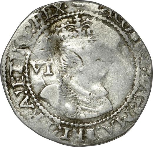 Obverse Sixpence 1616 "Fourth bust" - Silver Coin Value - United Kingdom, James I