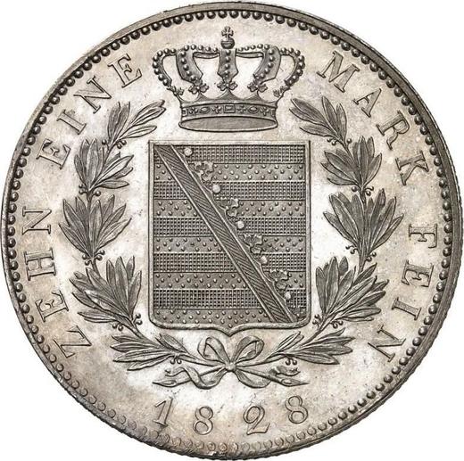 Reverse Thaler 1828 - Silver Coin Value - Saxe-Coburg and Gotha, Ernest I