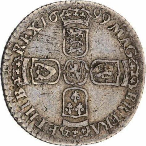 Reverse Sixpence 1699 "Third laureate bust" - Silver Coin Value - United Kingdom, William III
