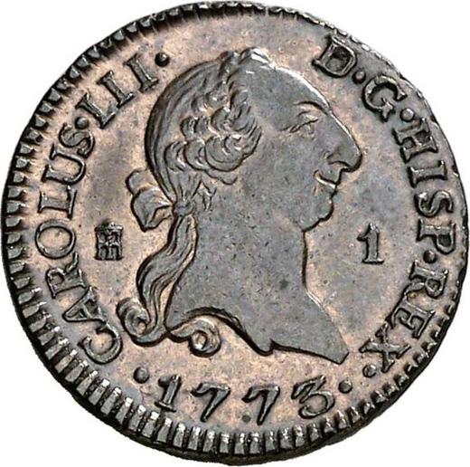 Avers 1 Maravedi 1773 "Typ 1770-1775" - Münze Wert - Spanien, Karl III