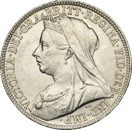 Avers 2 Schilling (Florin) 1899 TB - Silbermünze Wert - Großbritannien, Victoria