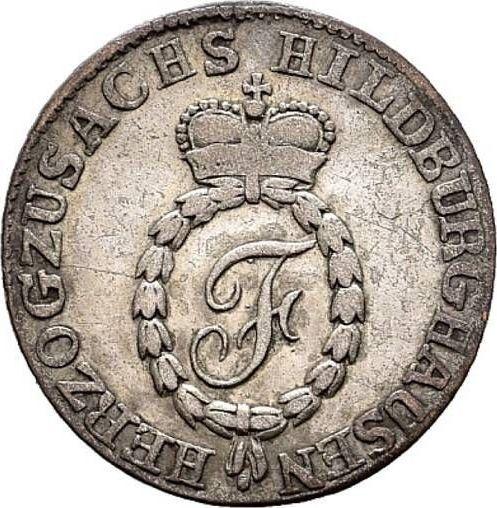 Avers 3 Kreuzer 1811 - Silbermünze Wert - Sachsen-Hildburghausen, Friedrich