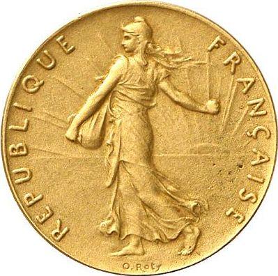 Obverse 50 Centimes 1897 "Sower" Piedfort Gold - Gold Coin Value - France, Third Republic
