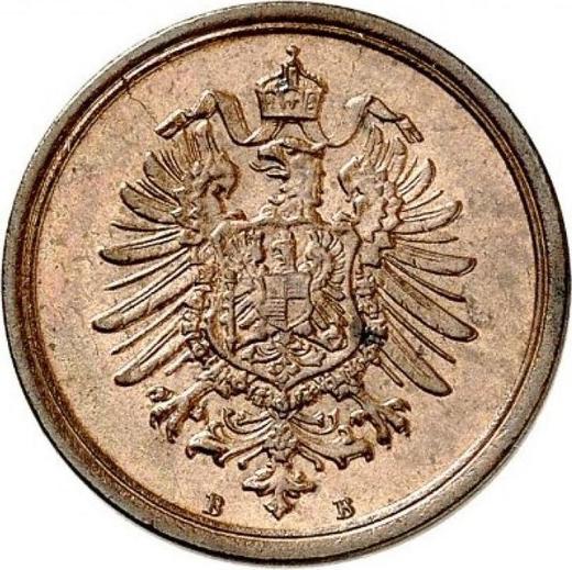 Reverse 1 Pfennig 1875 B "Type 1873-1889" - Coin Value - Germany, German Empire