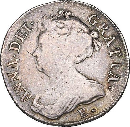 Obverse Shilling 1708 E * "Second draped bust" - Silver Coin Value - United Kingdom, Anne