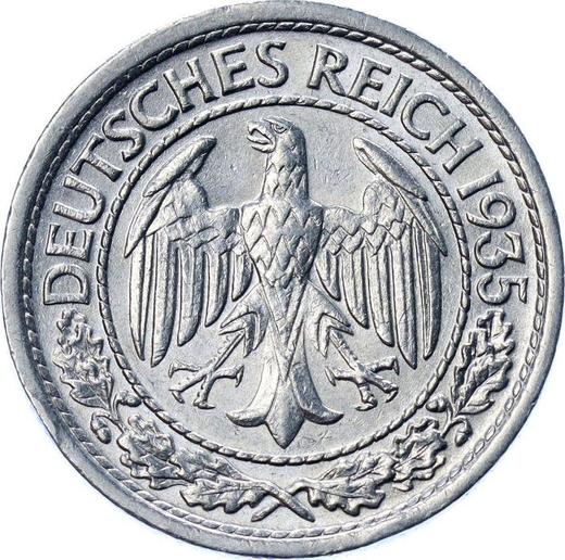 Obverse 50 Reichspfennig 1935 F -  Coin Value - Germany, Weimar Republic