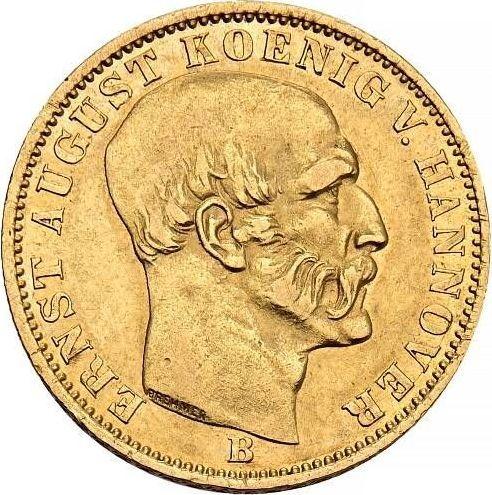Obverse 5 Thaler 1849 B "Type 1849-1851" - Gold Coin Value - Hanover, Ernest Augustus