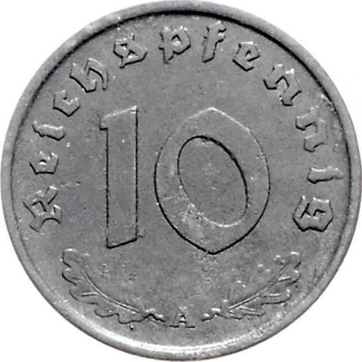 Obverse 10 Reichspfennig 1945 A "Type 1940-1945" -  Coin Value - Germany, Third Reich