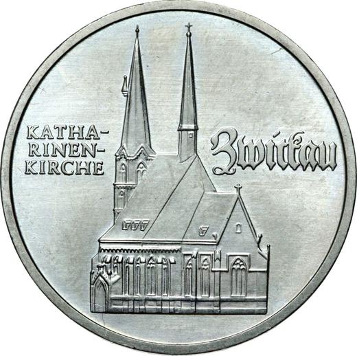 Avers 5 Mark 1989 A "Katharinenkirche in Zwickau" - Münze Wert - Deutschland, DDR