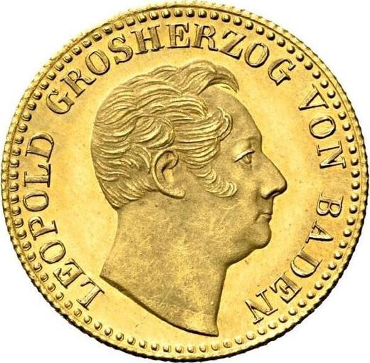 Obverse Ducat 1850 - Gold Coin Value - Baden, Leopold