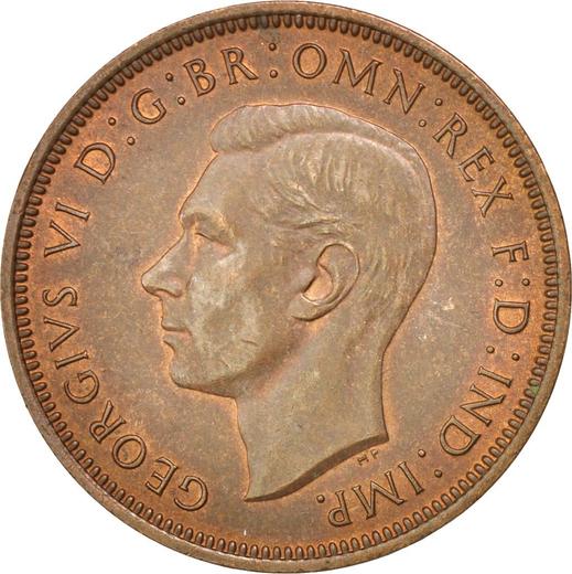 Avers 1/2 Penny 1938 HP - Münze Wert - Großbritannien, Georg VI